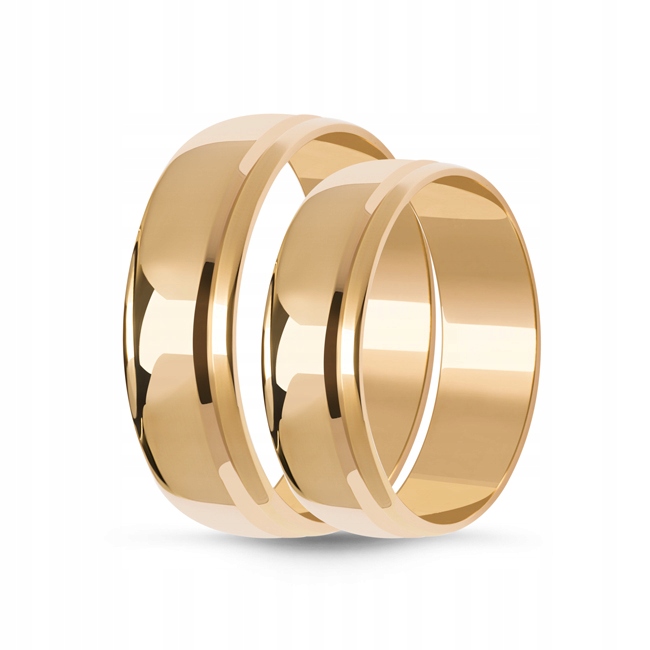 Zlaté snubné prstene -prúr PR 333 6 mm zdobené