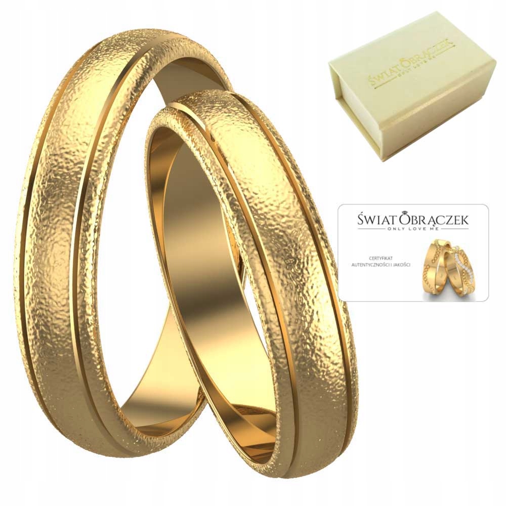 Zlaté snubné prstene Silver 925 Gold 750 Gravírovanie