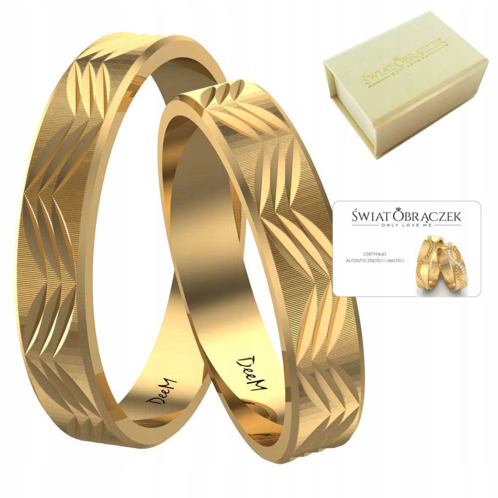 Zlaté snubné prstene Silver 925 Gold 750