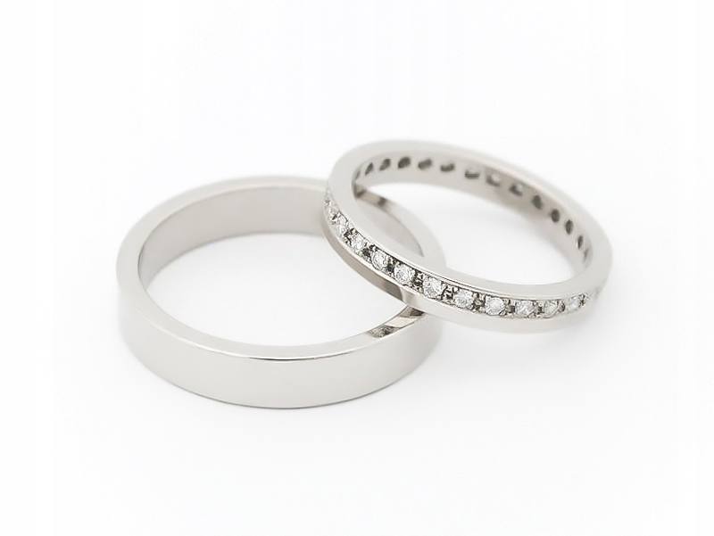 585 ZLATÝCH RÁMOV 3mm s 32 BRILIANTMI 0,32ct