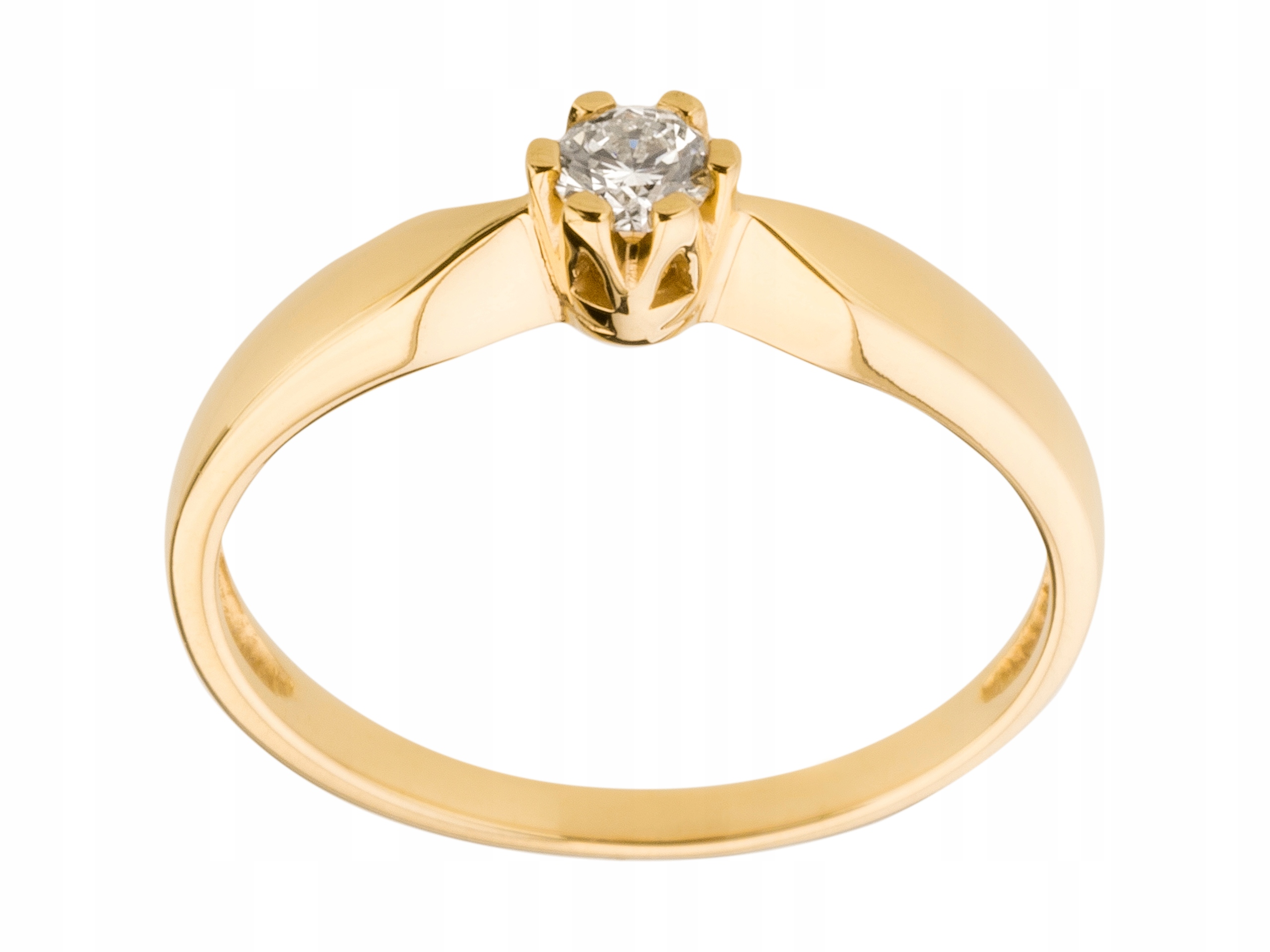 Zlato 585 Diamond Ring 0,11ct VVS