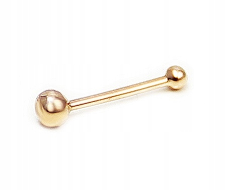 RED GOLD str. 585 NOSE prsteň, 8mm gulička