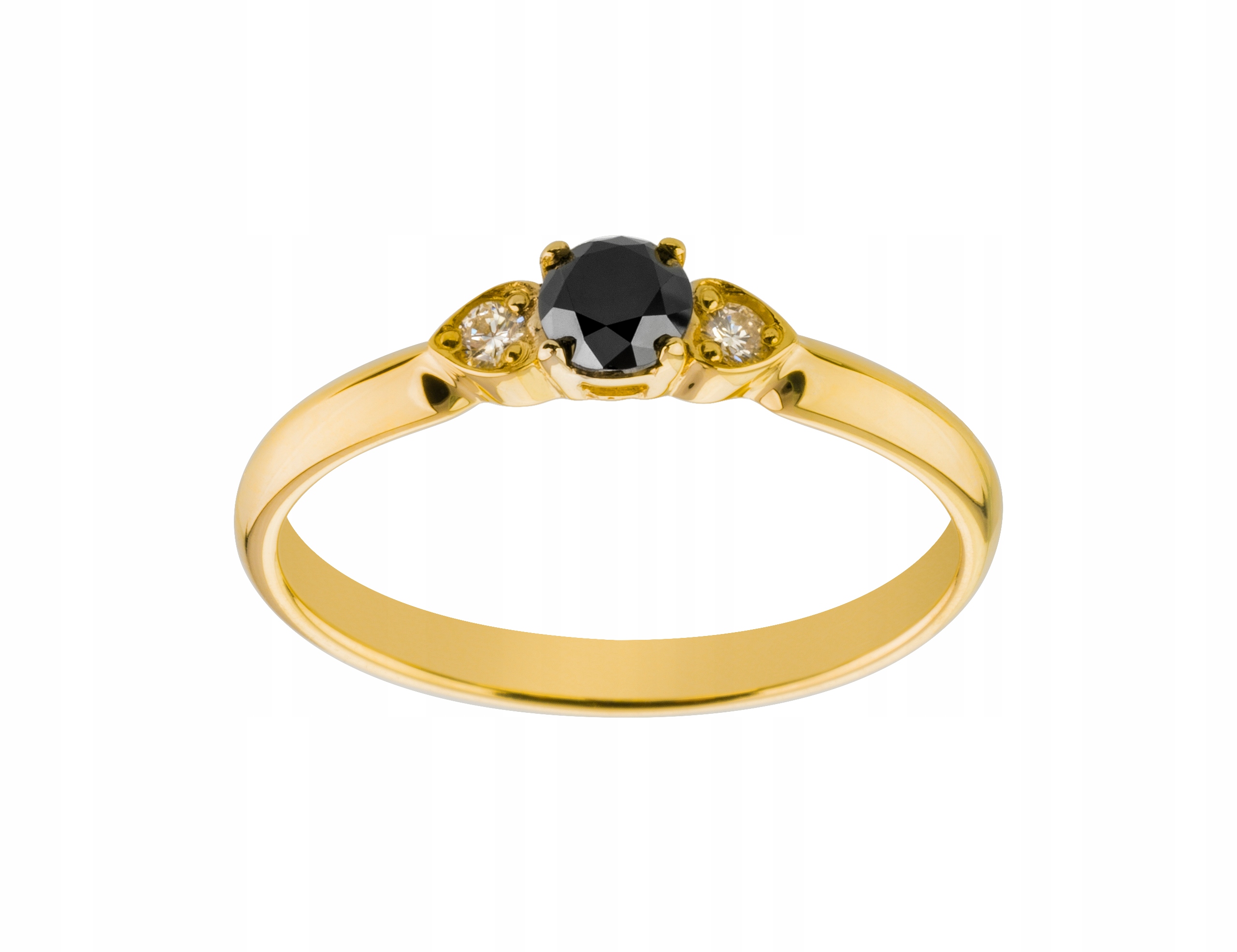 ŽLTÝ ZLATÝ 585 KRÚŽOK s 3 BRILIANTMI 0,24ct