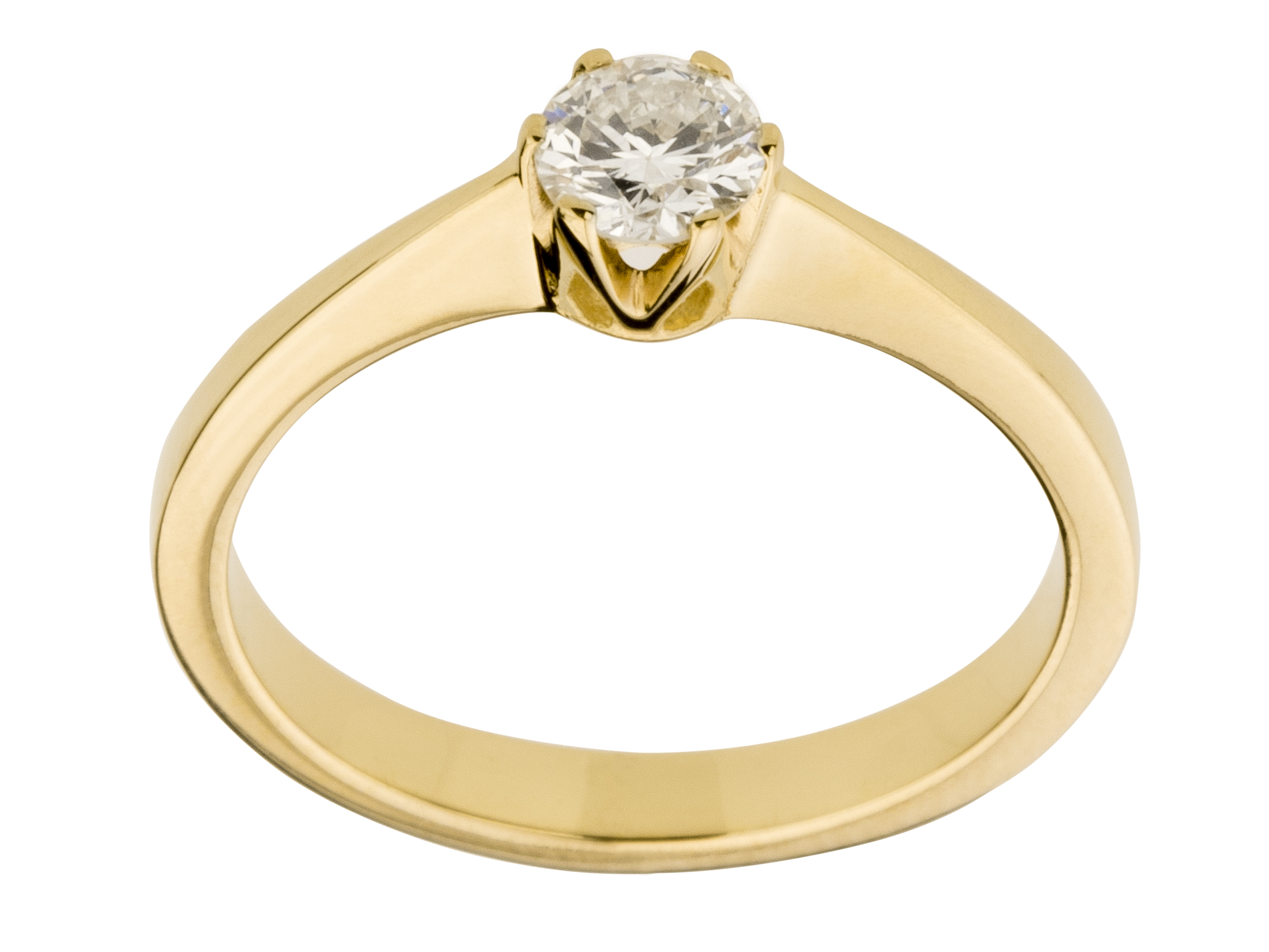 Zlato žltá 585 Diamond Ring 0,31ct