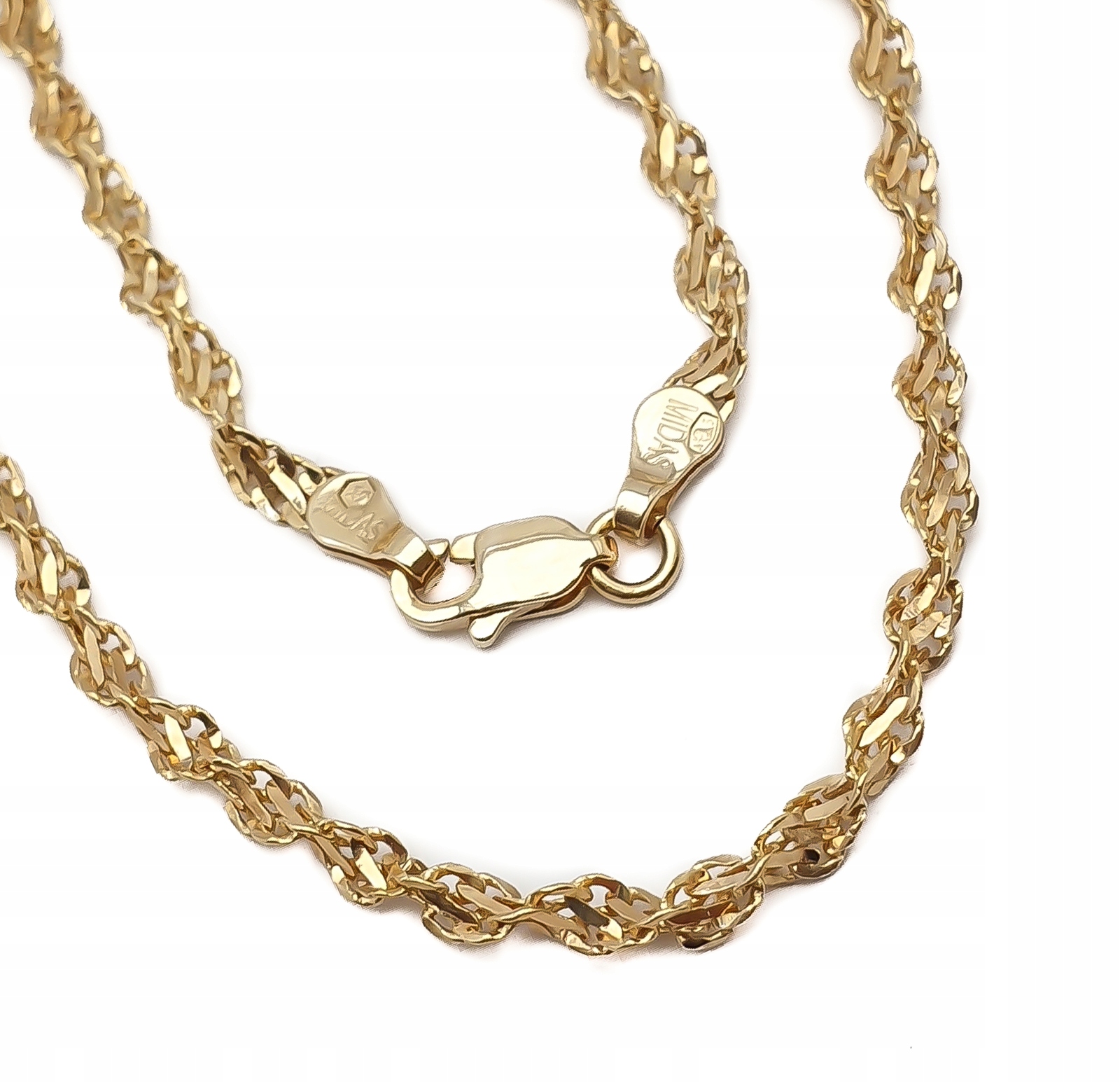 Gold 14K reťazec 45 cm módne ID vzorky L839/L840