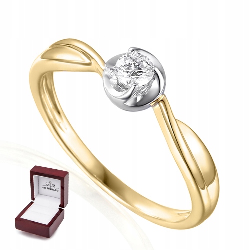 14K ZLATÝ DIAMANTOVÝ KRÚŽOK id R38480