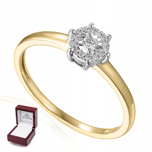 14K ZLATÝ DIAMANTOVÝ KRÚŽOK id R48553