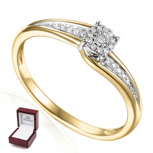 14K ZLATÝ DIAMANTOVÝ KRÚŽOK id R55226