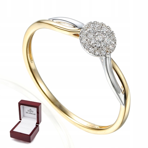 14K ZLATÝ DIAMANTOVÝ KRÚŽOK id R58898