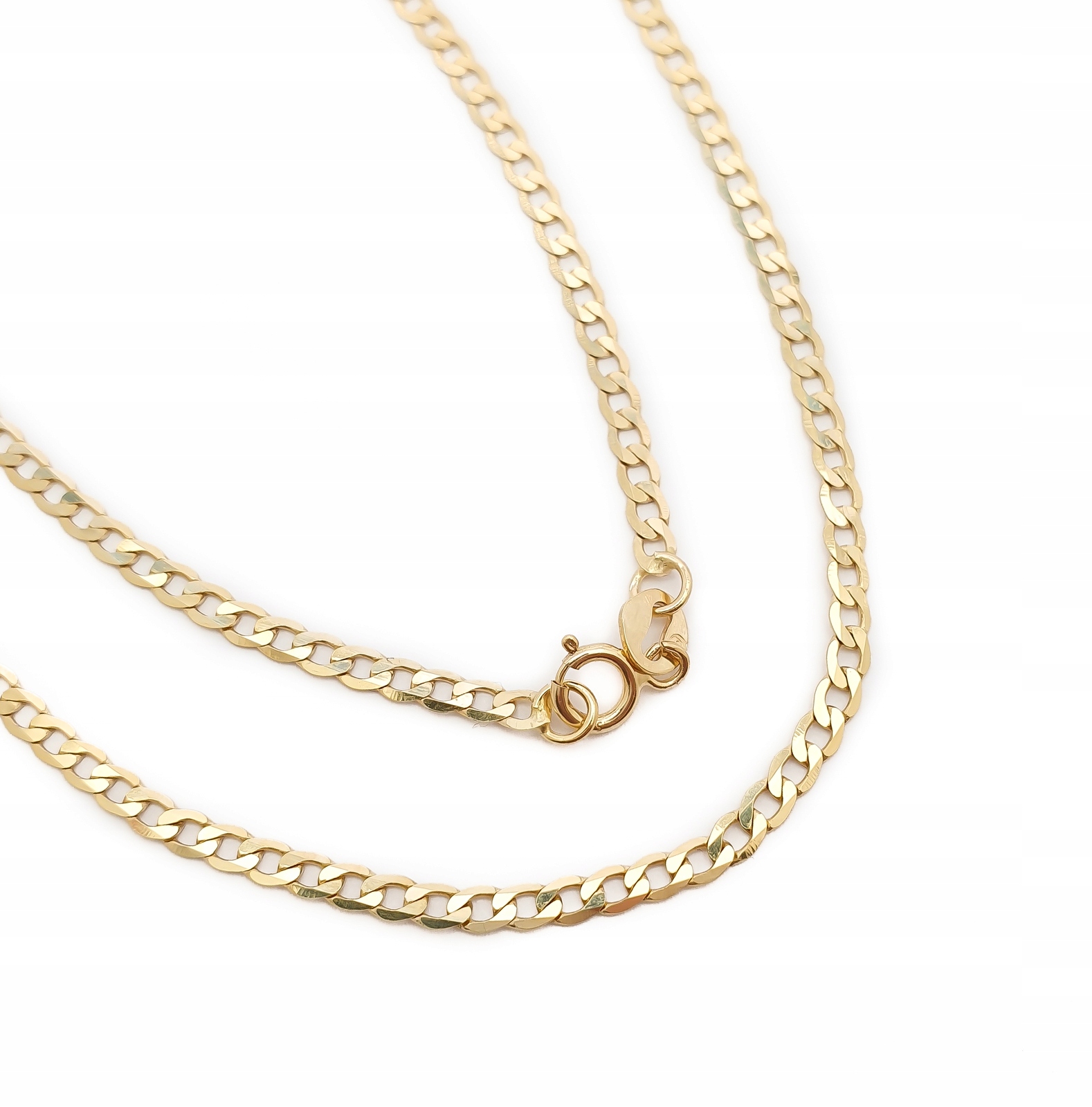 Golden 14K Chain Planka Full 50 cm ID L1126