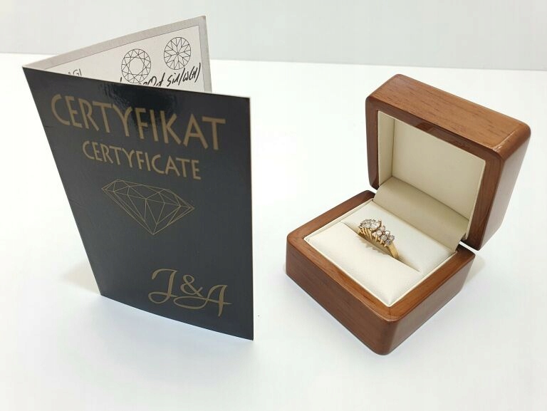 ZLATÝ FAIRY DIAMANTOVÝ PRSTEN! 3,30 G! 585!