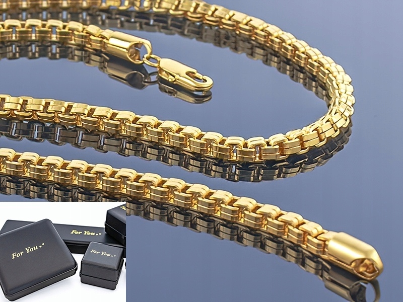 Zlatá reťaz hrubá kocka 14k / 60 cm! Kvalita!