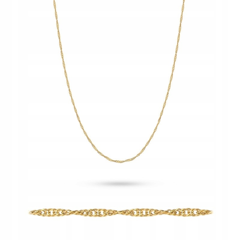 GOLD CHAIN 45CM PR.585 SINGAPORE WEAVE