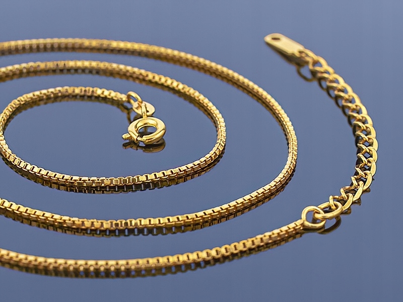 Kocka Gold Chain 14K / 45 cm-50 cm! Kvalita!