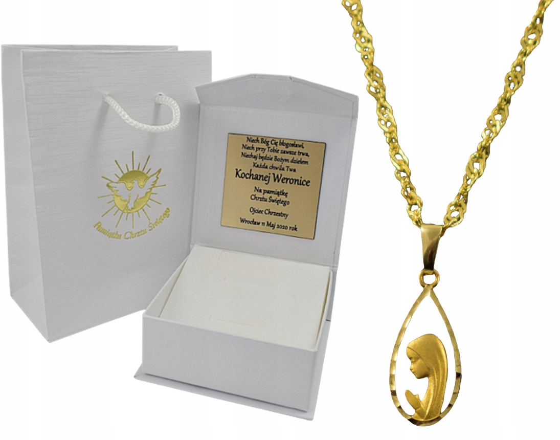 Slza medaily Gold Chain Pr. 585 /+ Gravírovanie