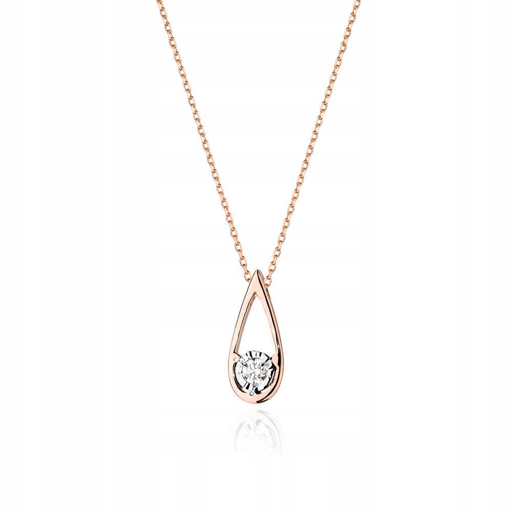 Zlatý reťazec PR. 585 slzy s diamantom 0,08Ct