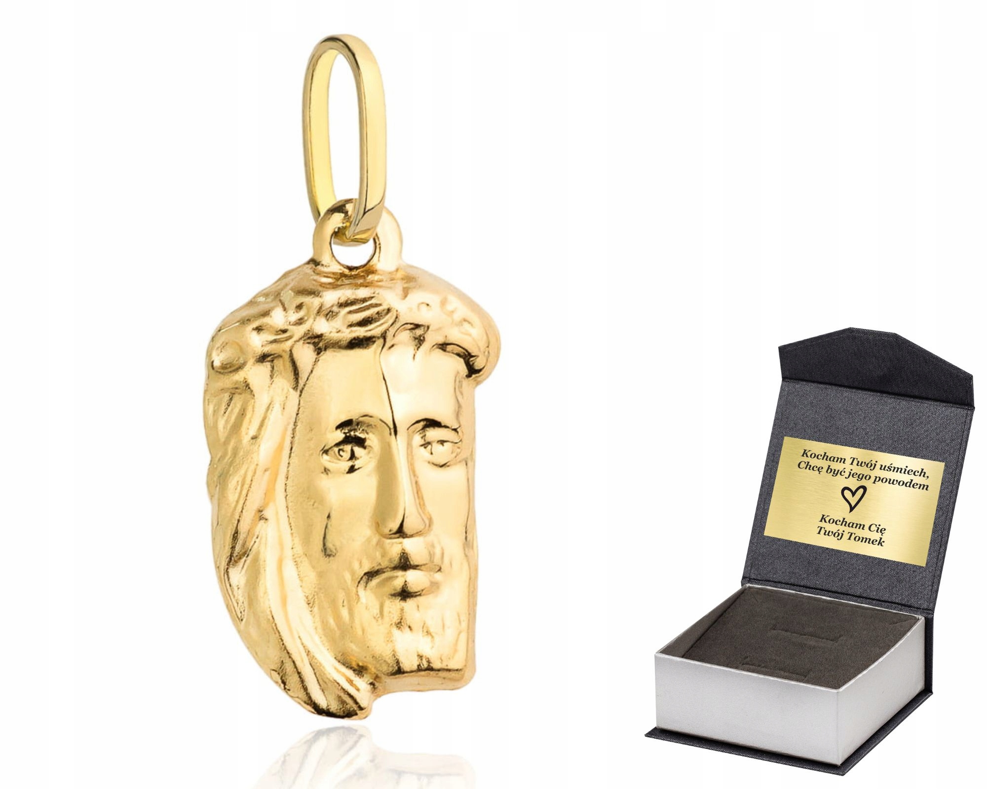 Zlatá medaila s obrazom Ježiša 585 gravírovanie