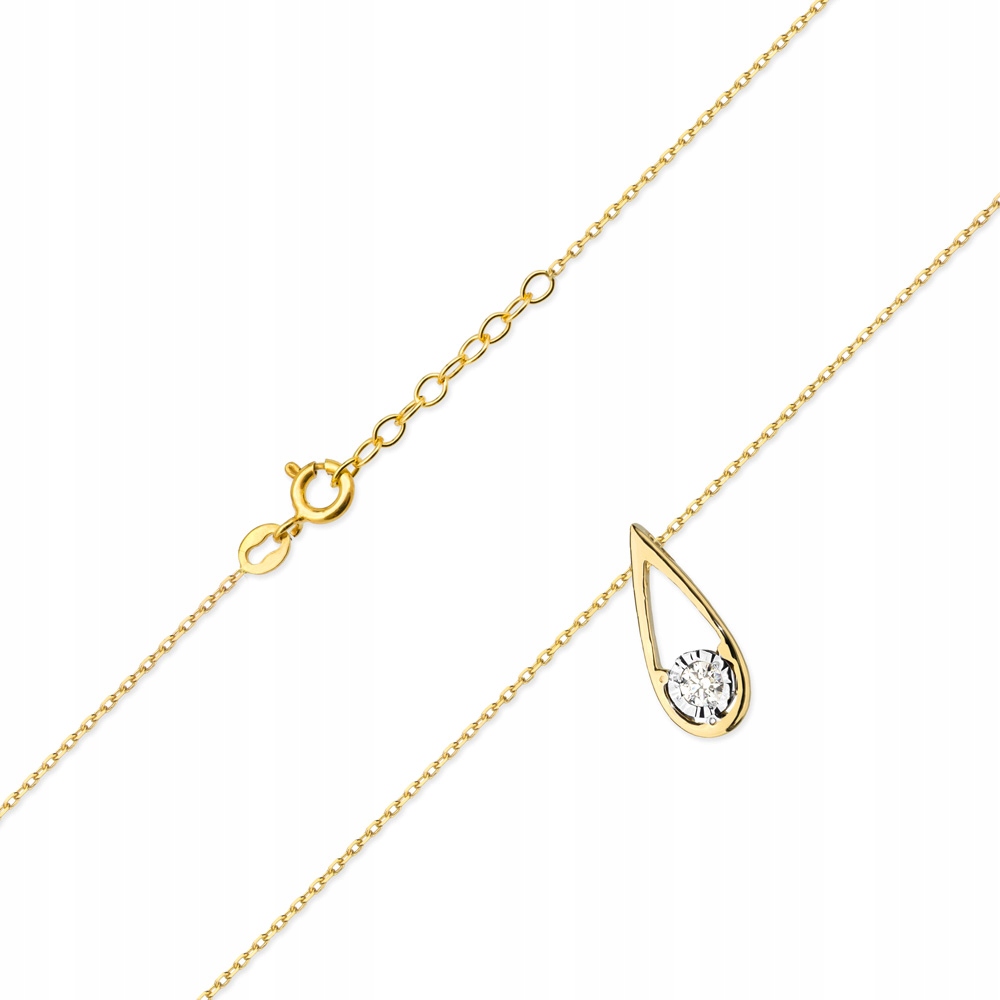 Zlatý náhrdelník 585 Diamonds 0,08 CT - celebrita