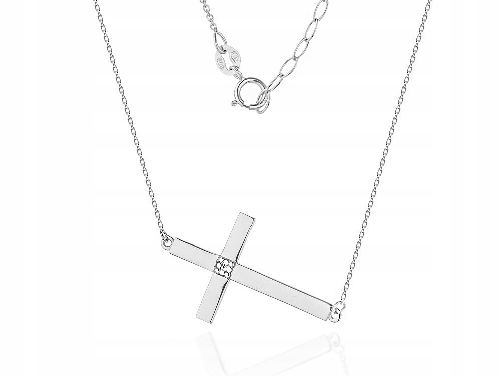 Zlatý náhrdelník 585 Celebrity s diamantmi 0,01ct