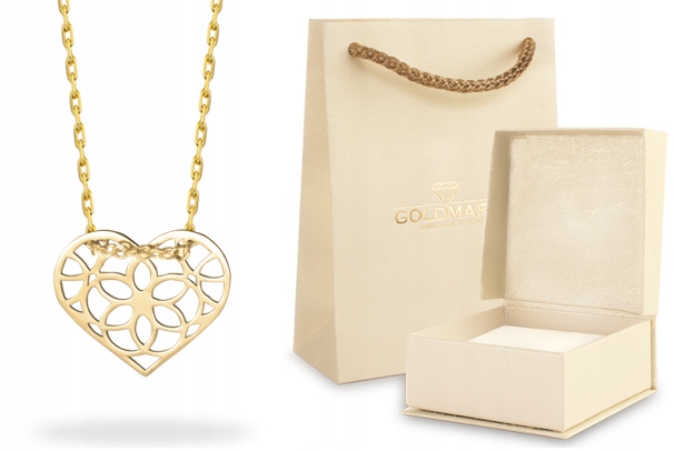Náhrdelník Golden Star Heart of Openwork Celebrity 333