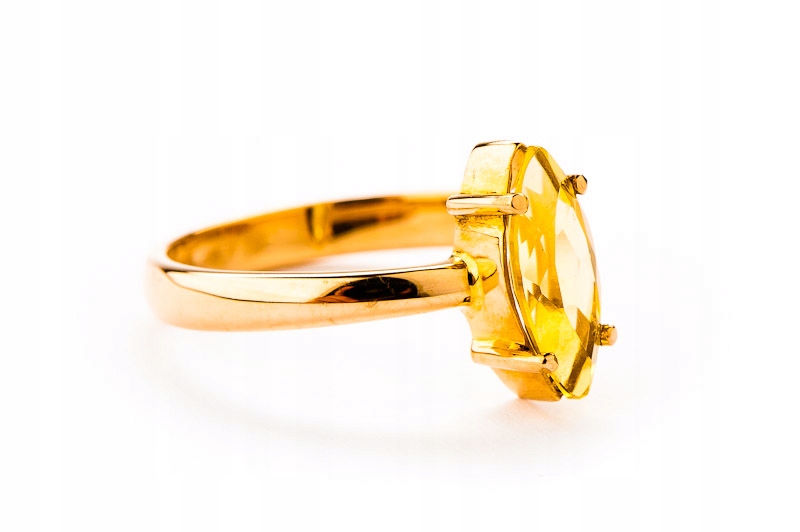ZLATÝ PRSTEN - 14K 3,24g - HELIODOR - KRAKÓW