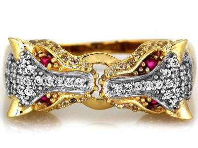 ZLATÝ PRSTEŇ 585 RICH MODEL ZIRCONIA R 22