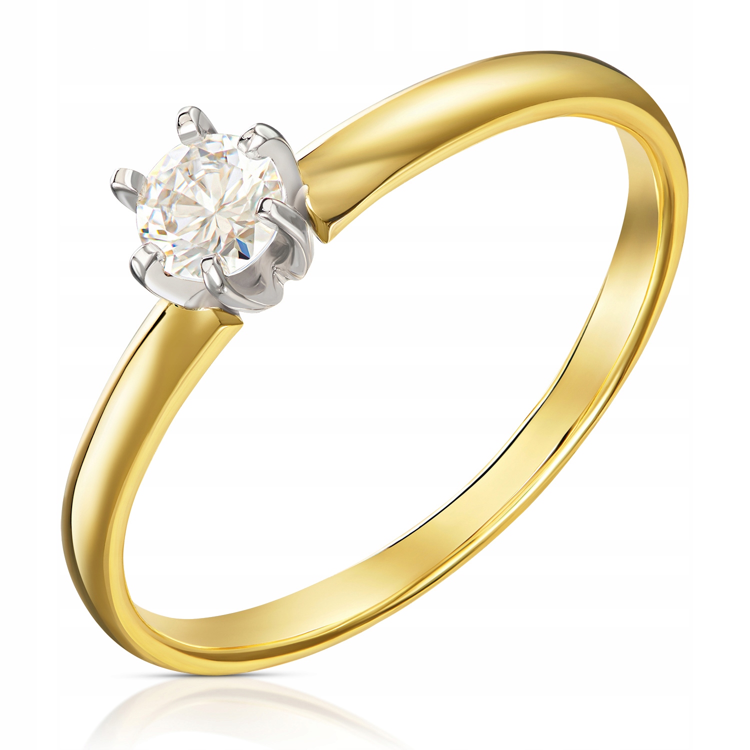 ZLATÝ KRÚŽOK 585 DIAMOND BRILLIANT 0,25 ct 24 hodín