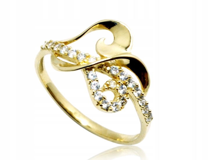 ZLATÝ PRSTEŇ 585 ZIRCONIA P1679