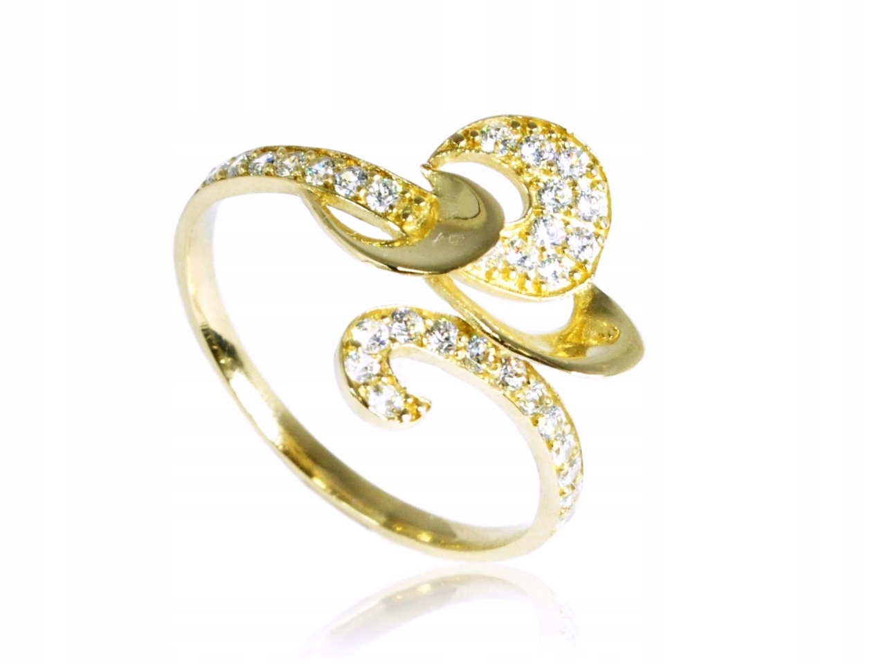 ZLATÝ PRSTEŇ 585 ZIRCONIA P1697