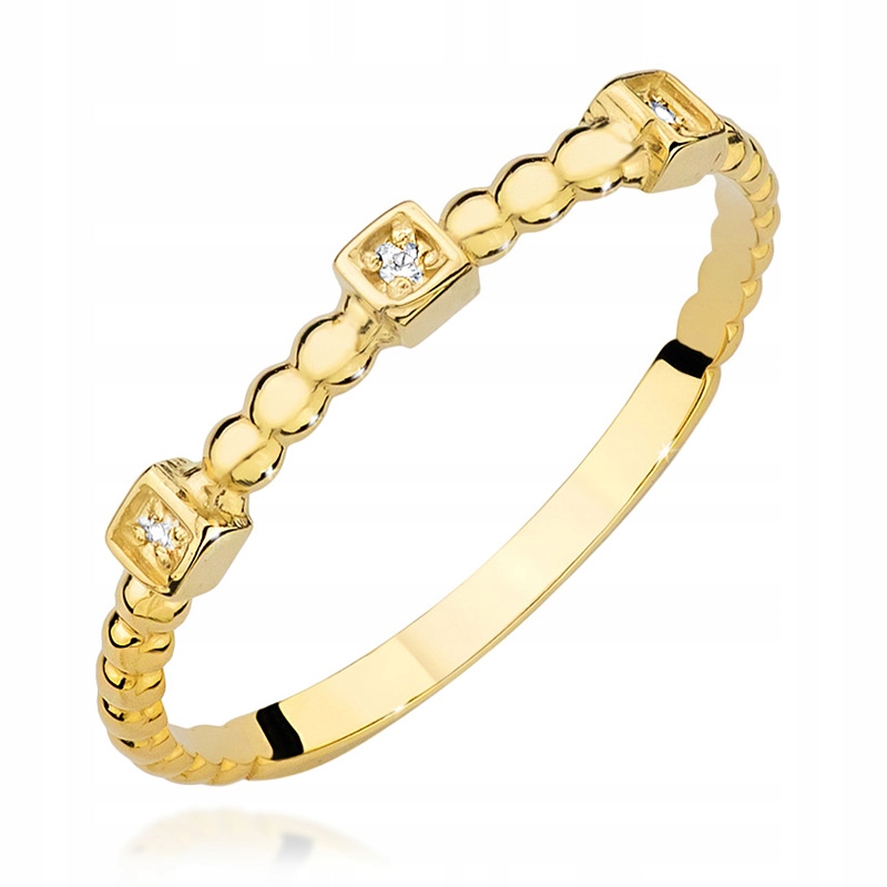 585 GOLD RING BRILLIANT RING 0,02ct