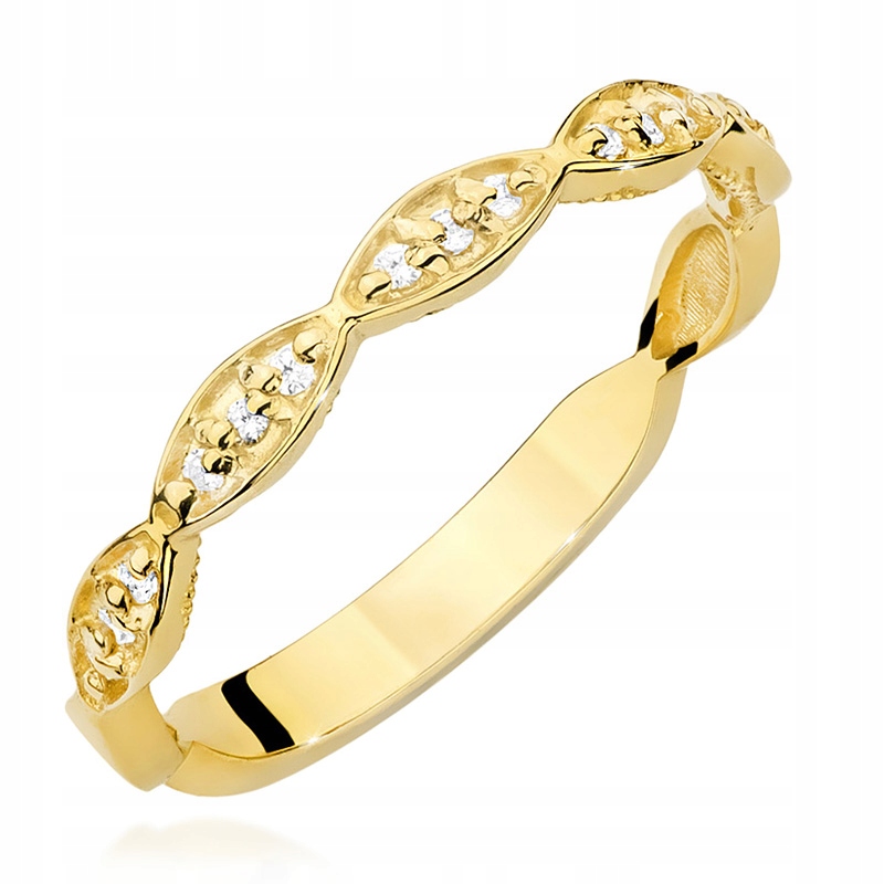 585 GOLD RING BRILLIANT RING 0,08ct