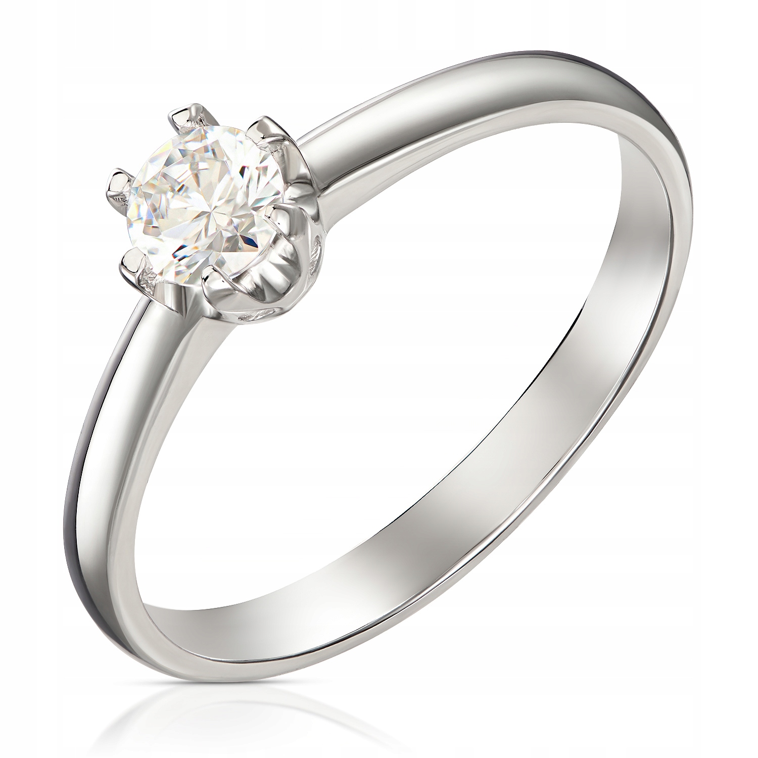 Zlatý prsteň 585 s angažovanosťou Swarovski zirconov
