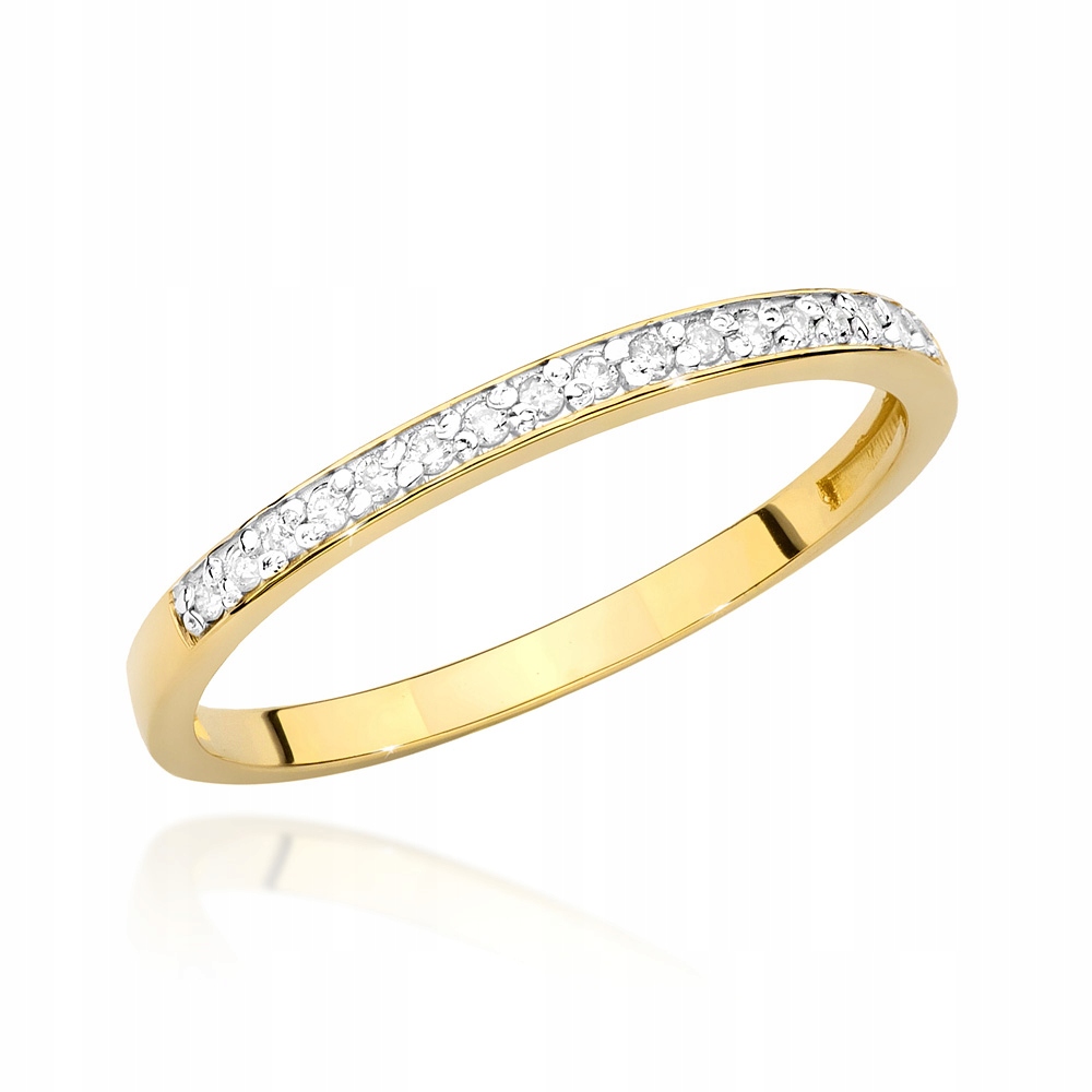 GOLD RING 585 ENGAGEMENT BRILLIANT 0,09 ct