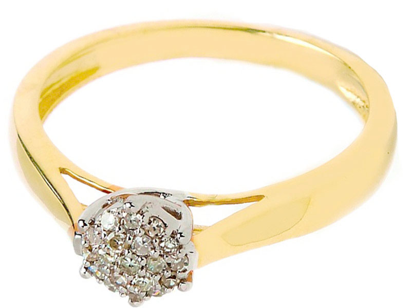 585 GOLD RING DIAMOND ENGAGEMENT BRILLIANT