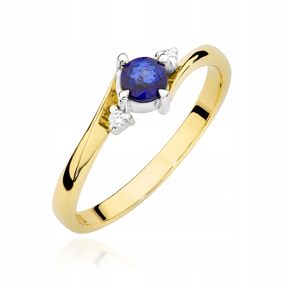 ZLATÝ KRÚŽOK 585 ZAPOJENIE SAPPHIRE 0,30 ct