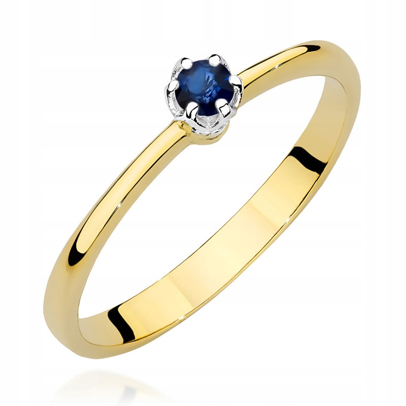 ZLATÝ KRÚŽOK 585 ZAPOJENÝ S SAPPHIRE 0,15c