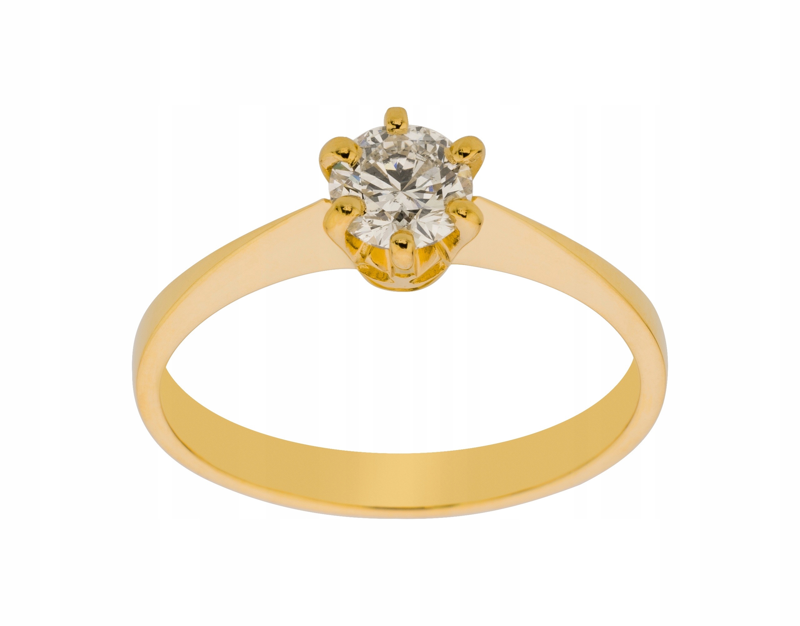 GOLDEN BRYLANT RING 0,40ct + certifikát IGI