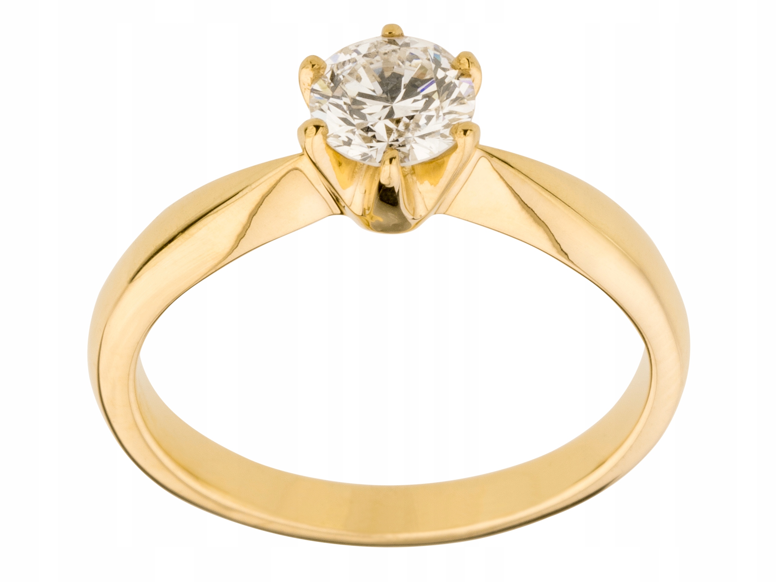 Zlatý diamantový prsteň 0,64Ct + GIA certifikát