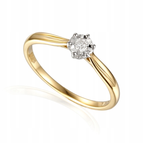 GOLD RING BRILLIANT SI / H 0,07ct id PB002