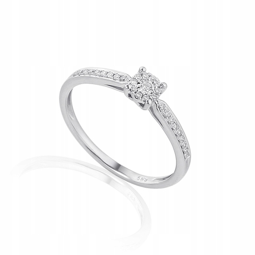 ZLATÝ BRILIANTOVÝ KRÚŽOK SI / H 0,12 ct id PB016