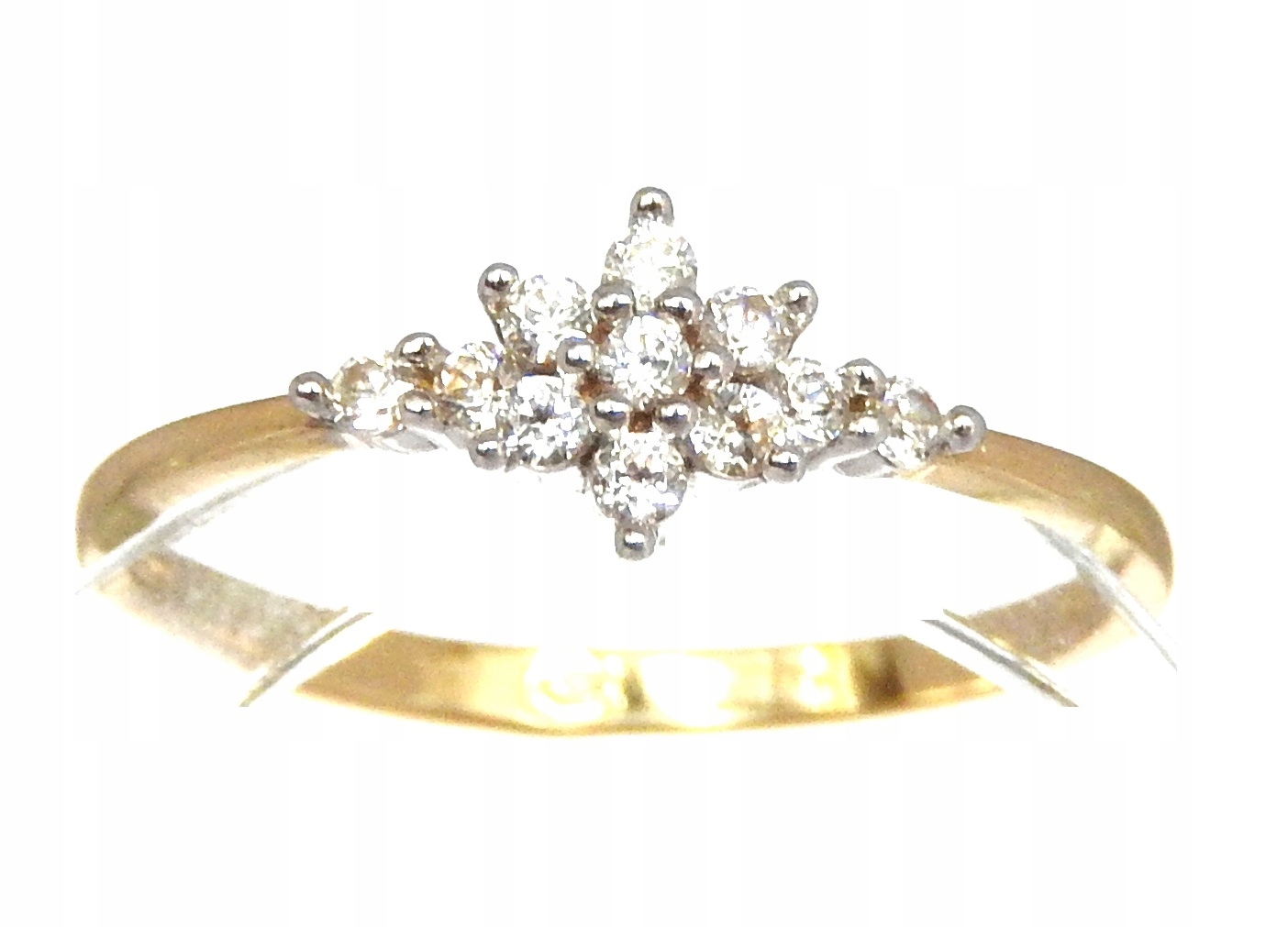ZIRCONIA GOLD RING 585 14K R. 12