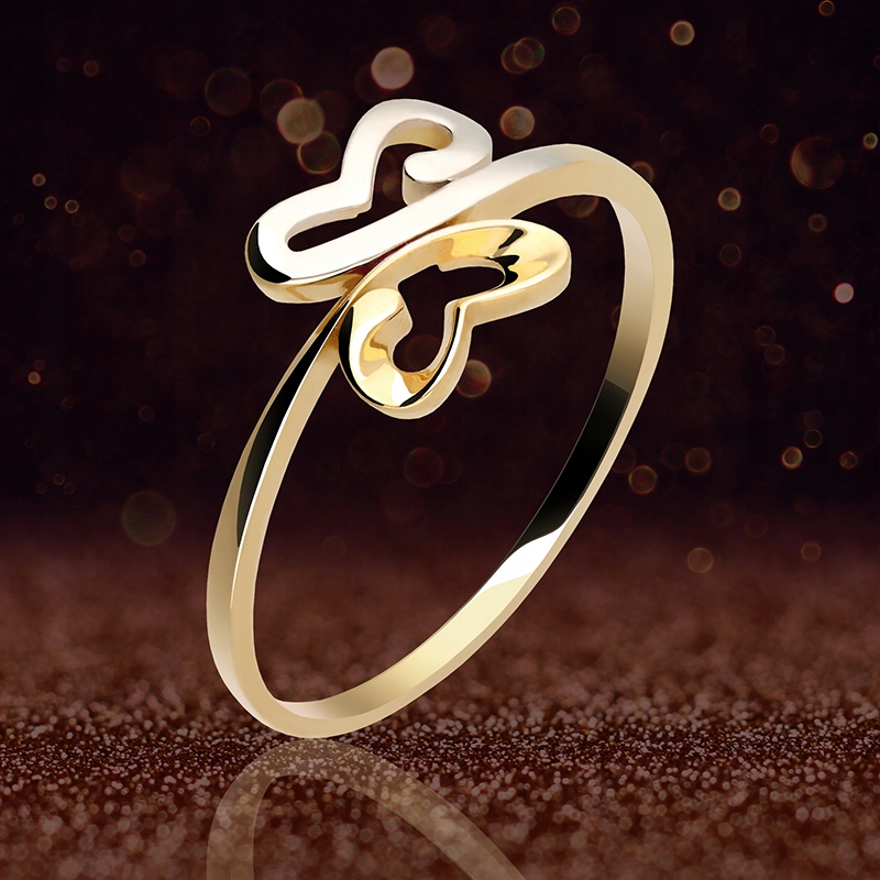 NOVÝ 14K ZLATÝ PRSTEN, č. 2771 GOLD4U BRO