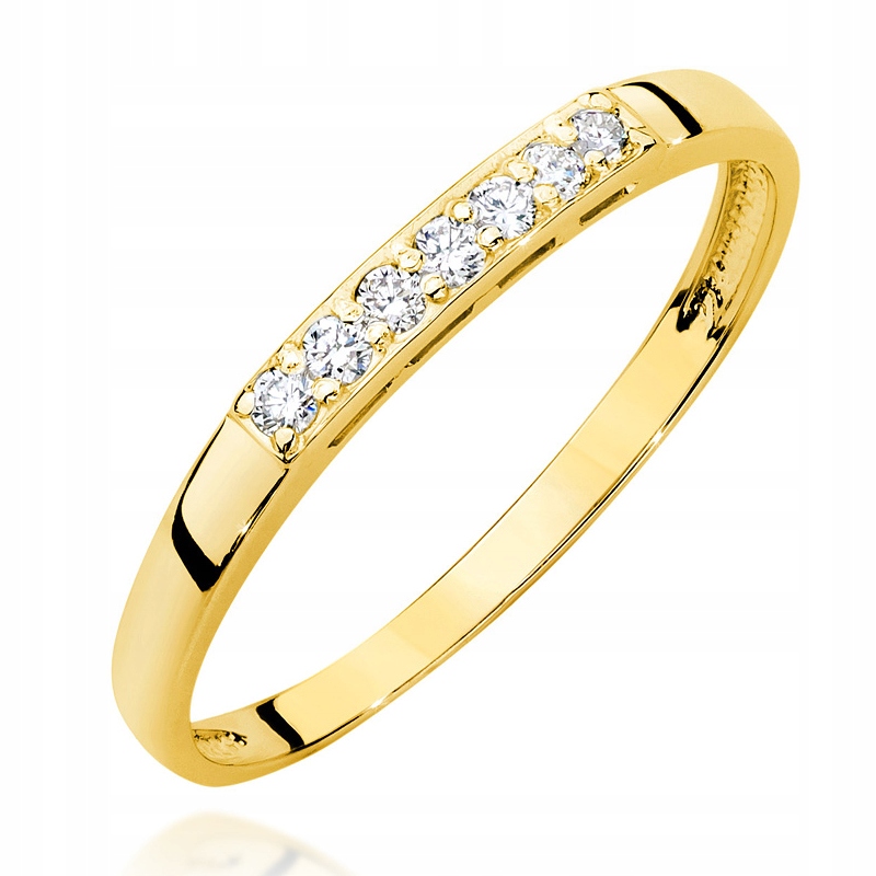 Zlatý krúžok 585 Diamanty 0,10ct
