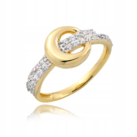 ZLATÝ PRSTEN P1719 GOLD 585 GOLDRUN ZIRCONIA