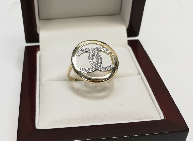 GOLD RING PR.585 3.33G R.15