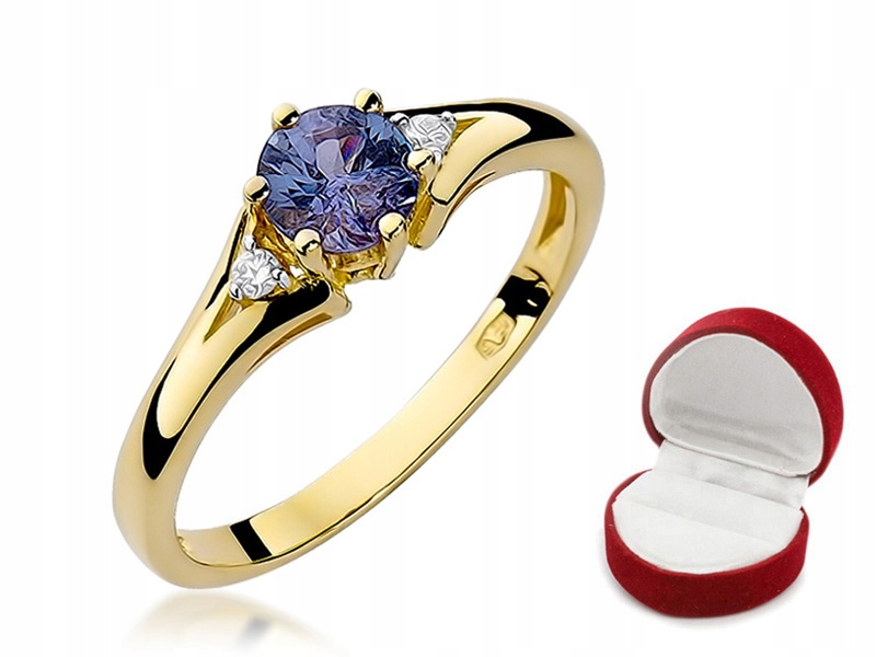 ZLATÝ PRSTEN SAPPHIRE 0,50 ct BRILLIANTS + Gravírovanie