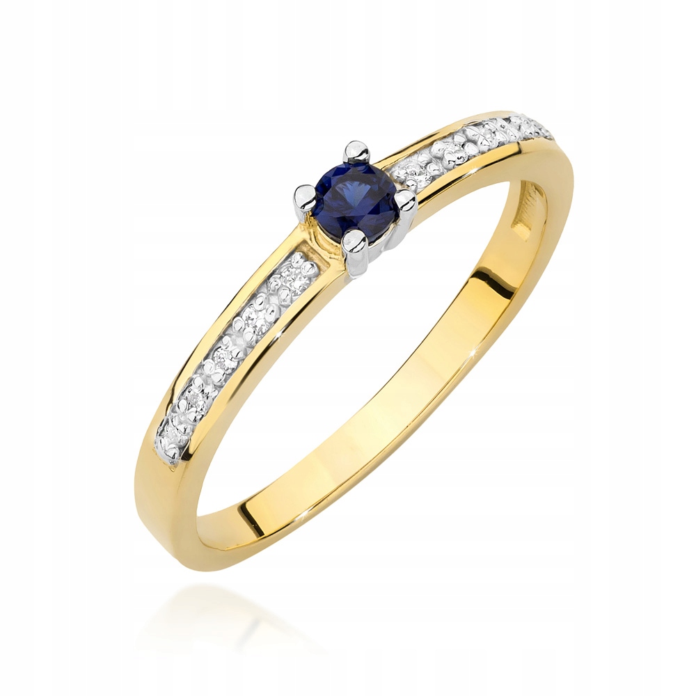 ZLATÝ KRÚŽOK SAPPHIRE BRILLIANTS 585 GRAFICKÝ OBCHOD