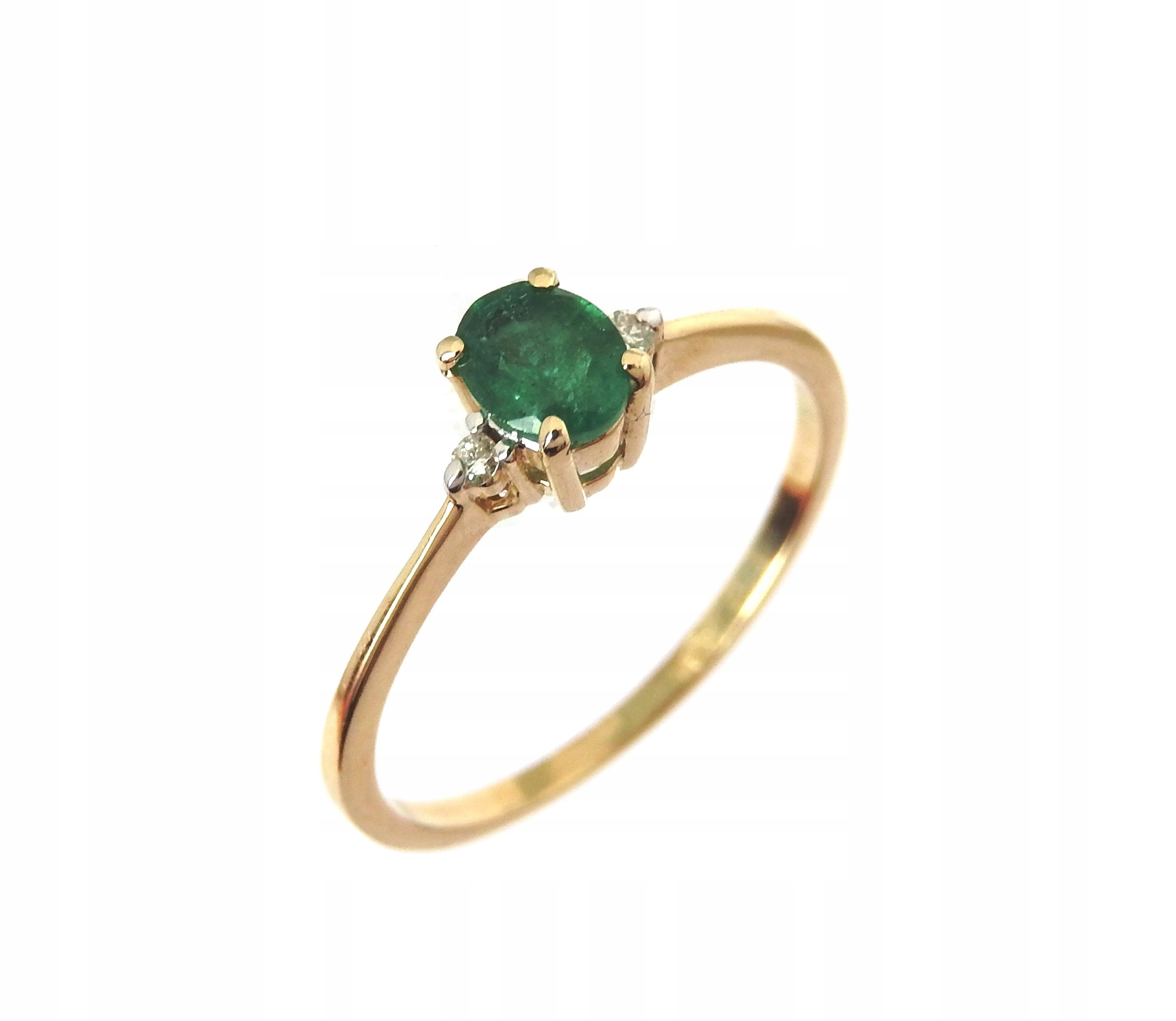 ZLATÝ KRÚŽOK BRILLIANT EMERALD 585 13