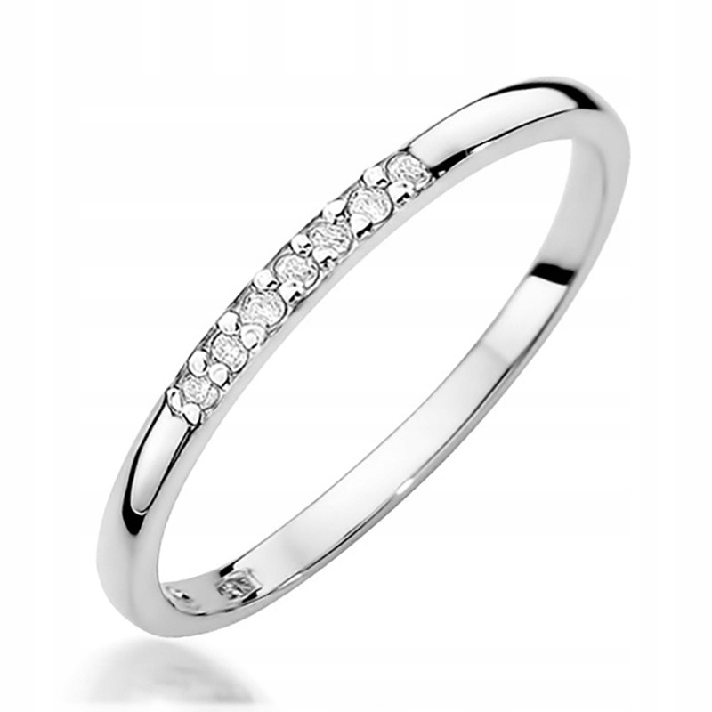Zlatý prsteň s diamantmi s. 585 svadobný prsteň R.14