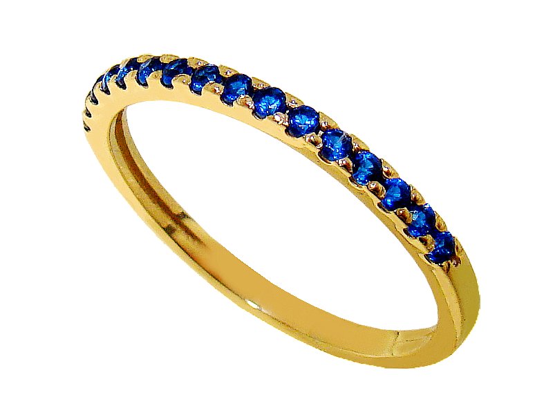 ZLATÝ KRÚŽOK SO SAPPHIRE P0842 AU333 (18)